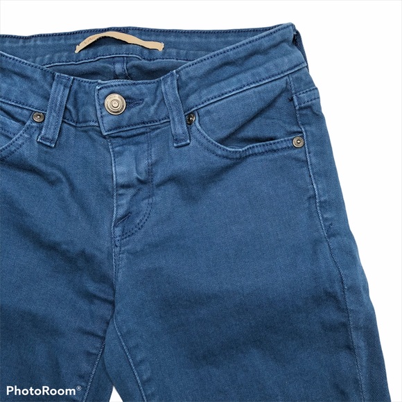 Vince Crop Skinny Ankle Glacier Blue Stretch Jeans - Picture 6 of 16